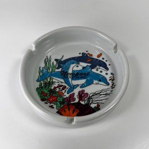 Agiftcorp Newport Rhode Island 3 slot Ceramic Ashtray Cigarettes Souvenir